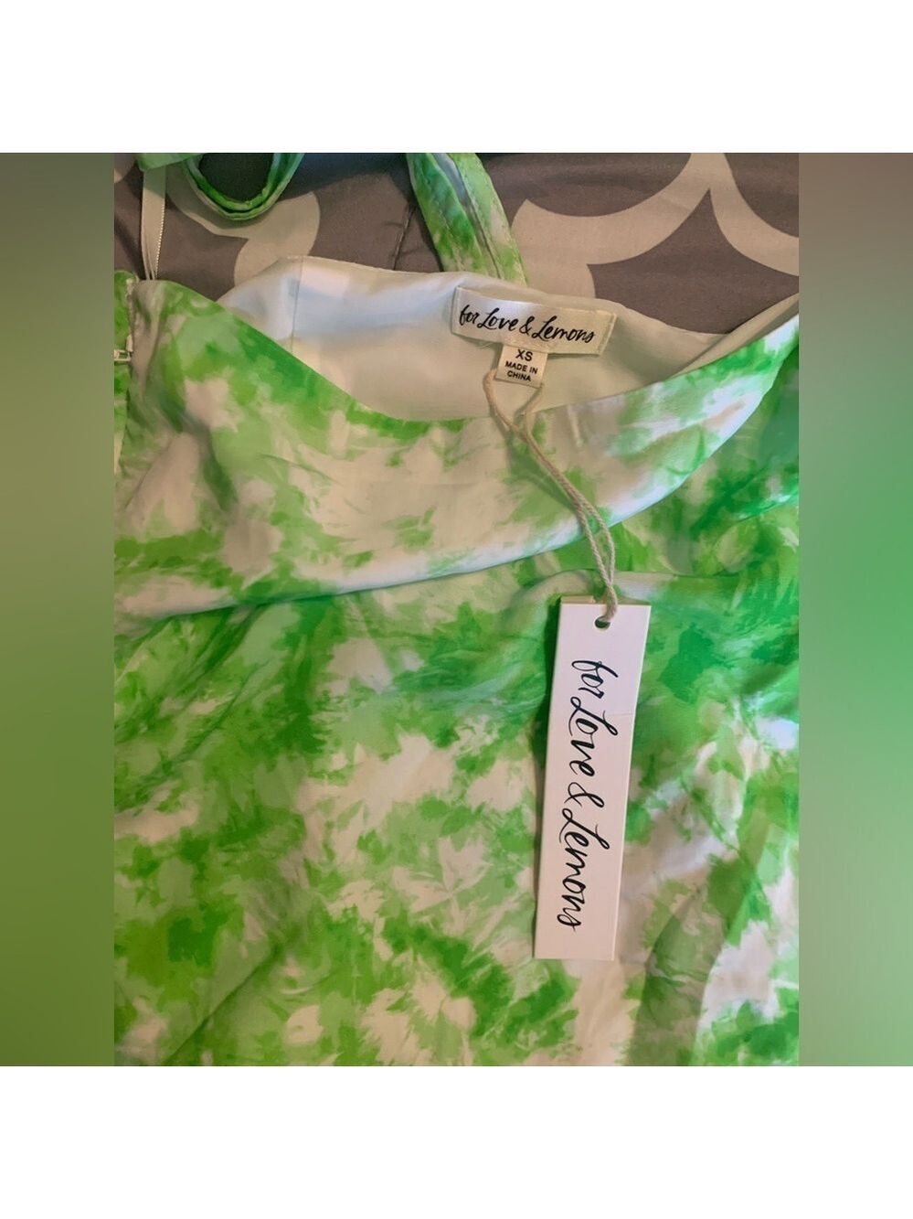 FOR LOVE AND LEMONS Devon Tie-Dye One-Shoulder Dress - Picture 8 of 8